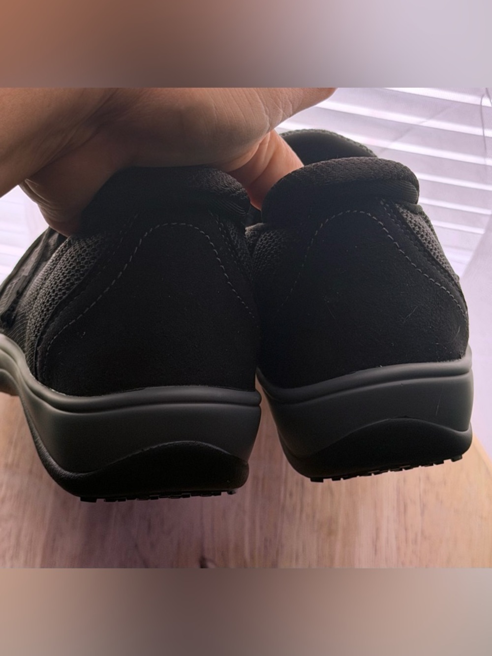 NEW Orthofeet Womens Knit Slip-On Comfort Loafer in Gray and Black Wide D - Picture 8 of 11